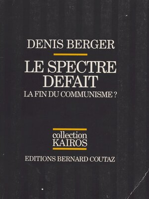 cover image of Le Spectre défait